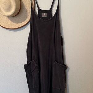 We the Free by Free People Black Sleeveless Romper